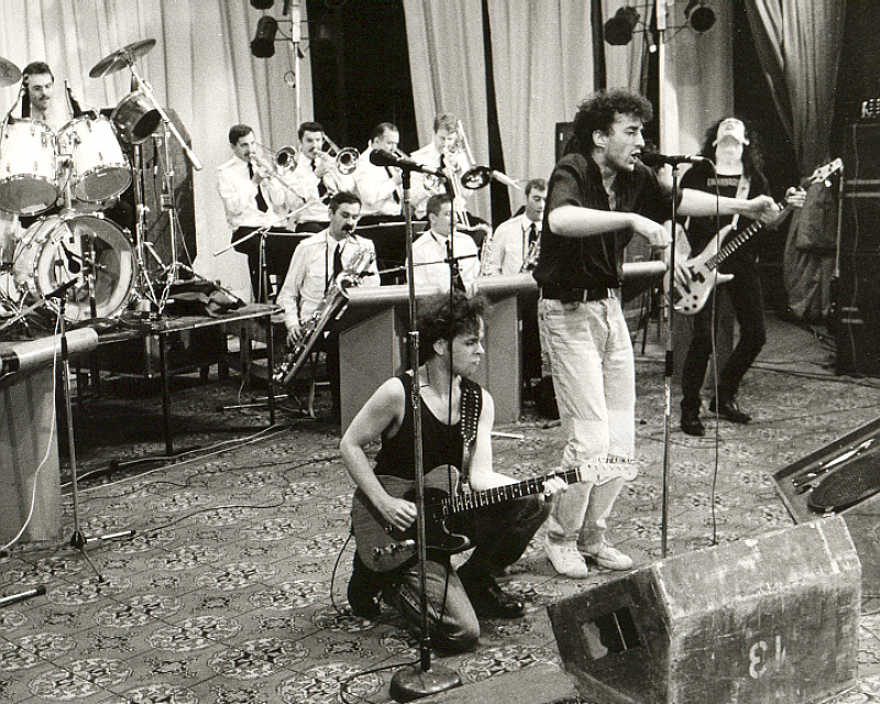 PANKOW probt mit der der Big Band der Westgruppe der Sowjetischen Streitkräfte