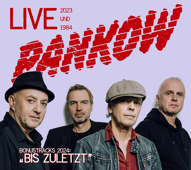 Doppel-CD PANKOW live 2023 und 1984 mit 2 Bonustracks, Vorderseite